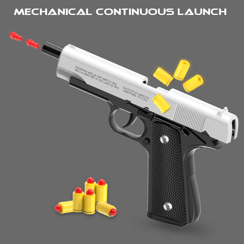 Catapult Launcher Toy - Pistolet de gunman jouet Colt M1911,