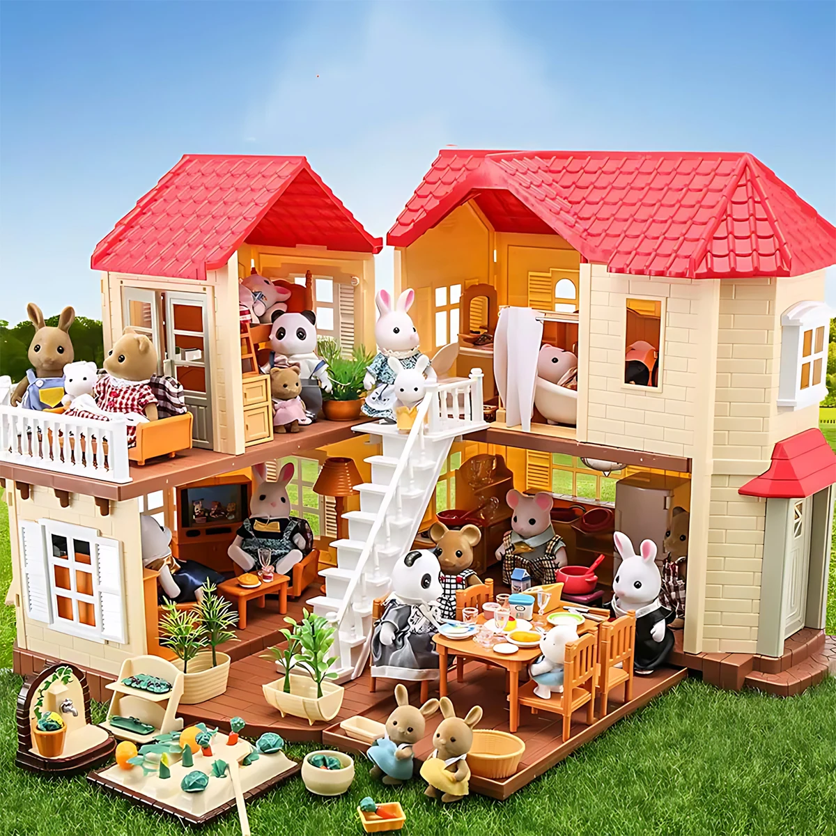 Kids Toys Kitchen Set - Meubles miniatures 1:12 pour maison de