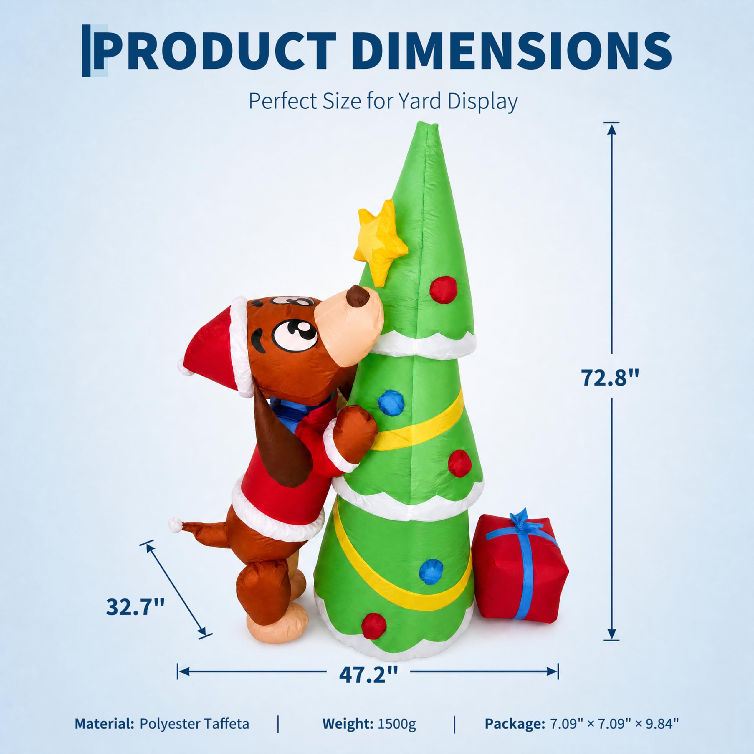 Chien de Noël gonflable géant  - Kids Yard Toys avis et prix